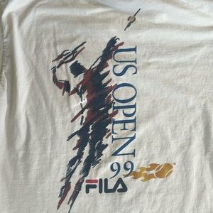 Vintage Fila U.S. Open 1999 T-shirt XL Made in USA🇺🇸